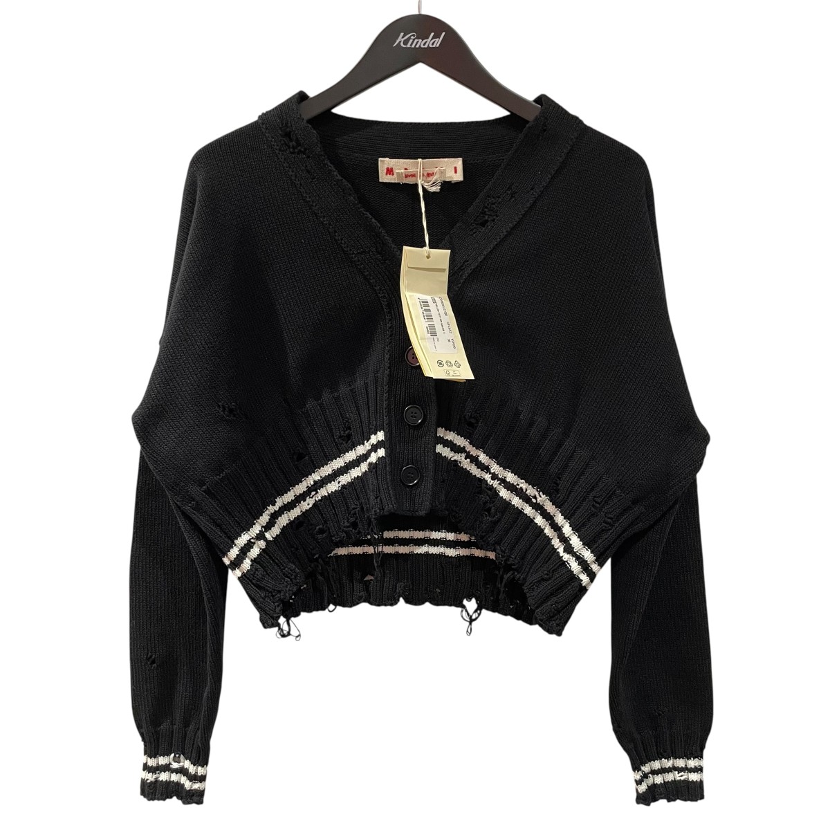 【中古】MARNI ジレー CDMD0223Q0 黒いこと 大きさ：38 【220326】（マルニ）