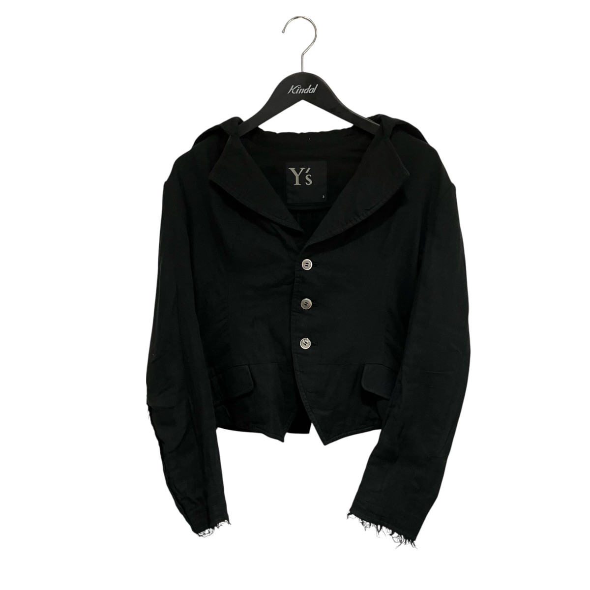 【中古】 Y’s　 ジャケット YD-J09-031 ブラック サイズ：3 【220326】（ワイズ）