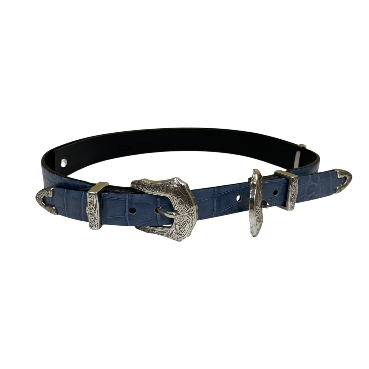 【中古】 TOGA TOO　 Double buckle belt ダブルバックルベルト レザーベルト TZ252-AH918 サイズ：FREE 【220326】（トーガトゥ）