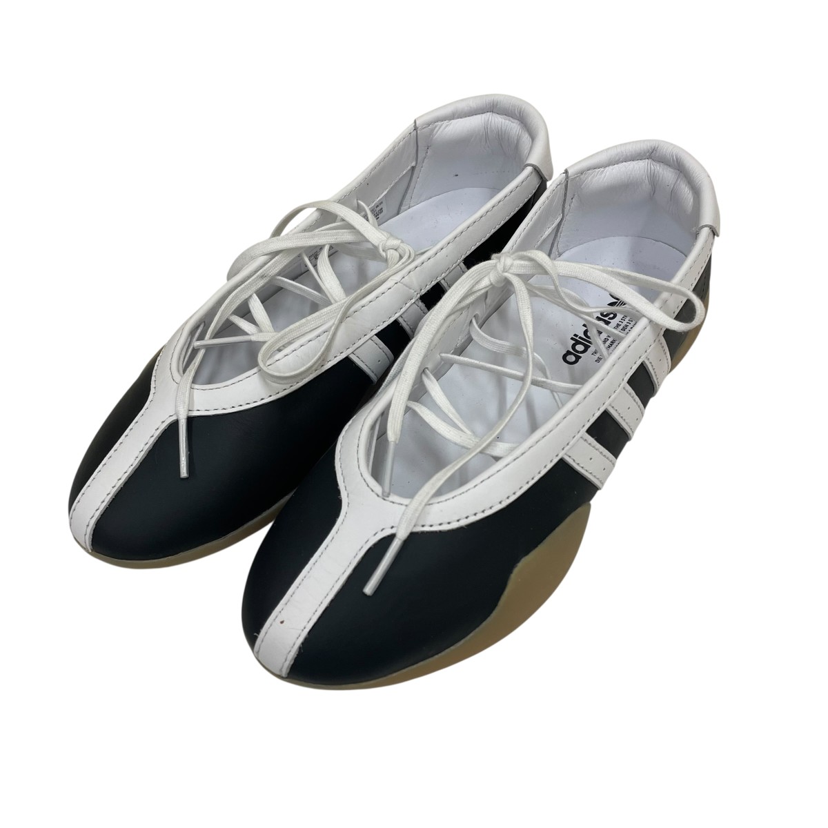 【中古】adidas TAEKWONDO MEI BALLET W テコンドー メイ バレー レースアップシューズ  JR7031 黒いこと 大きさ：23.5 【220326】（アディダス）
