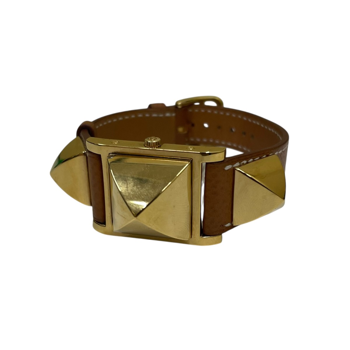 【中古】 HERMES　 メドール ウォッチ 腕時計 クオーツ 革 サイズ：FREE 【220326】（エルメス）