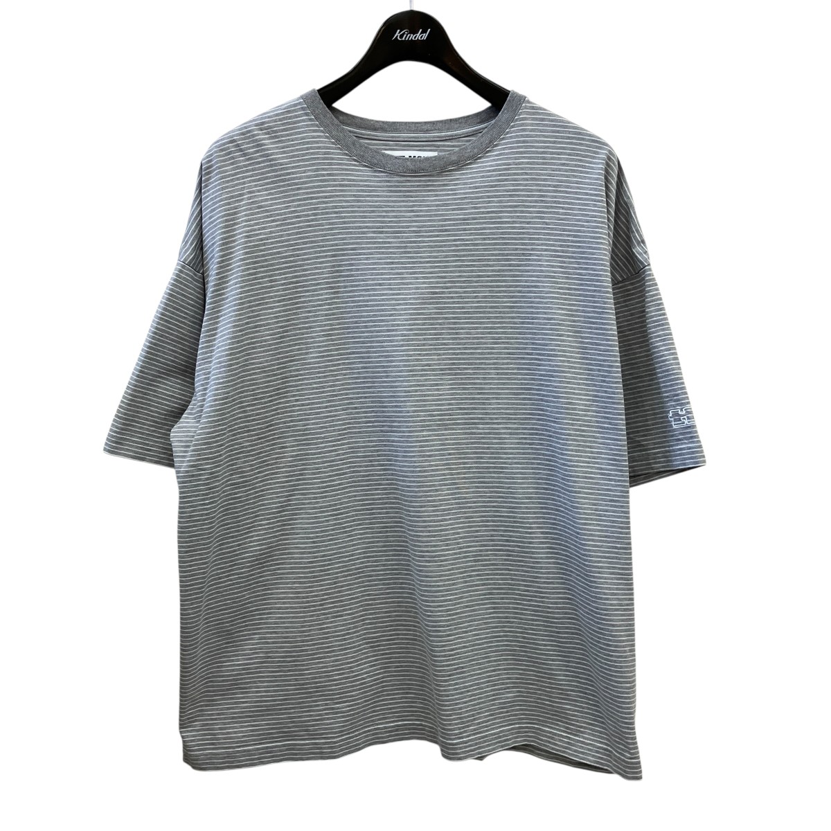 【中古】 TTT MSW　 ボーダー 半袖Tシャツ TTT-CT07 グレー サイズ：M 【230326】（ティーモダンストリートウエア）