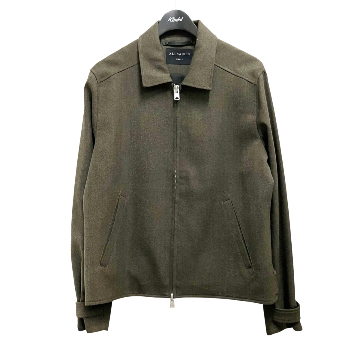 【中古】 ALL SAINTS　 ジップブルゾン MJ564Z グリーン サイズ：S 【230326】（オールセインツ）