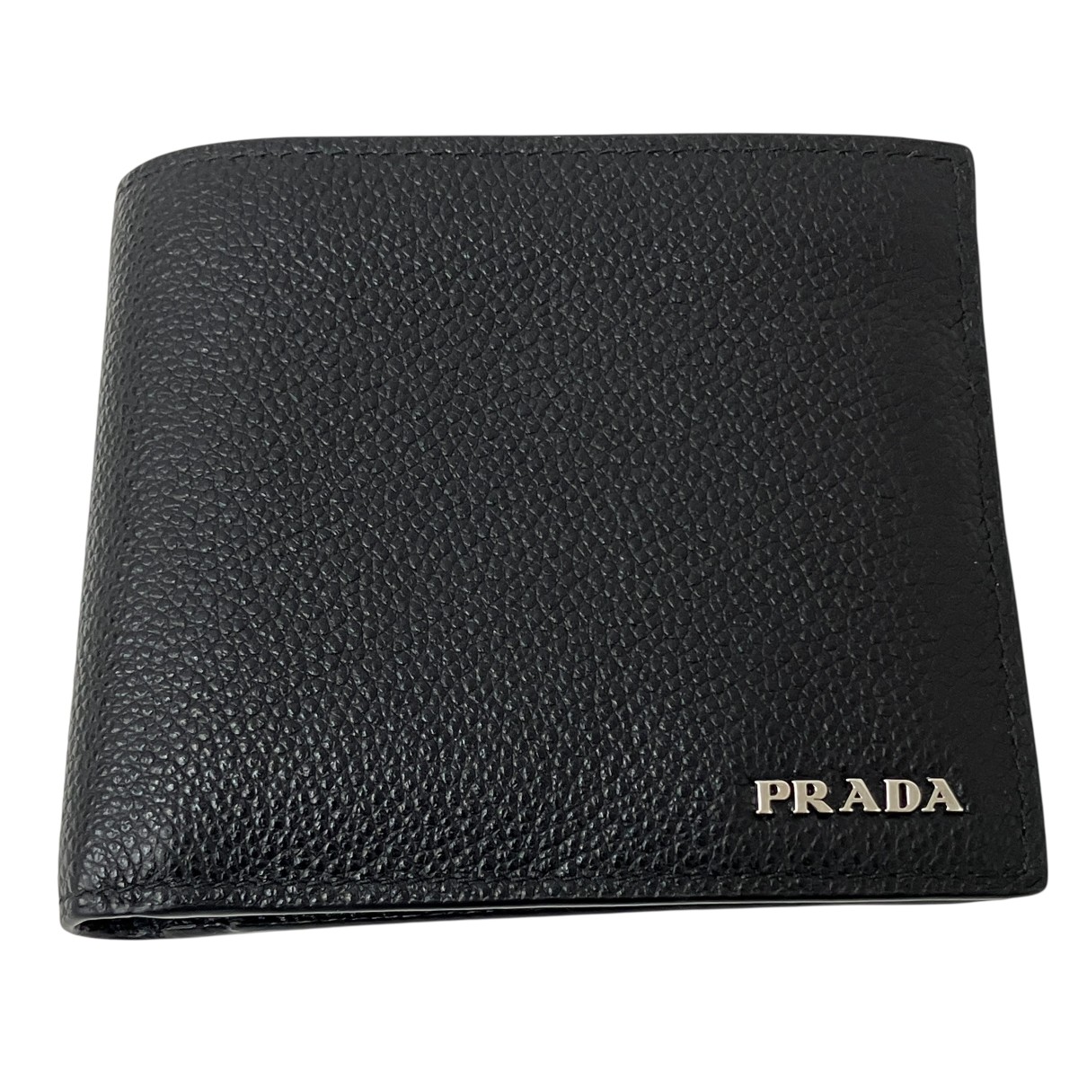 【中古】PRADA 2つ折り紙入れ 2M0738 黒いこと 【230326】（プラダ）