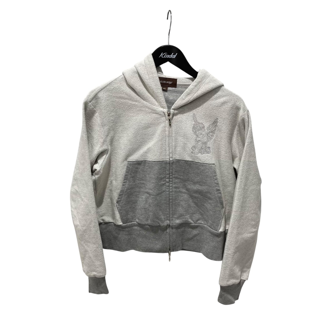 【中古】 MASU BOYS　 MB ZIP-UP HOODIE フーディー B25F9CS001 グレー サイズ：46 【230326】（エムエーエスユー）