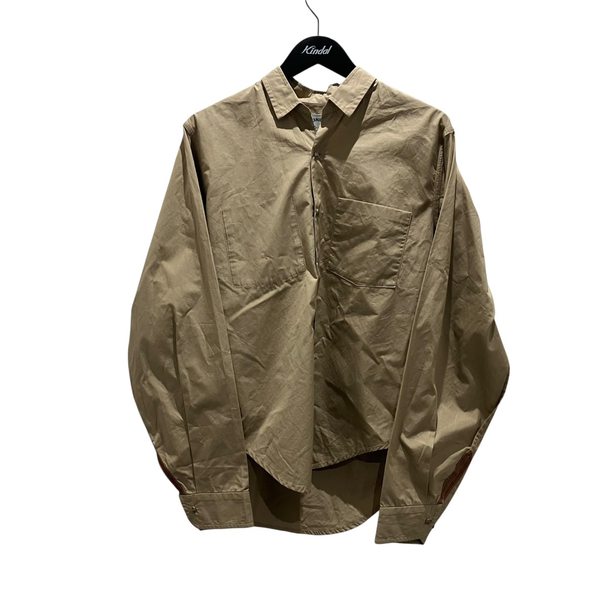 【中古】SUNSEA 【NEW YORK SHIRT】 綿織物 ニューヨーク州プルオーバー 22A15 ベージュ 大きさ：3 【230326】（サンシー）