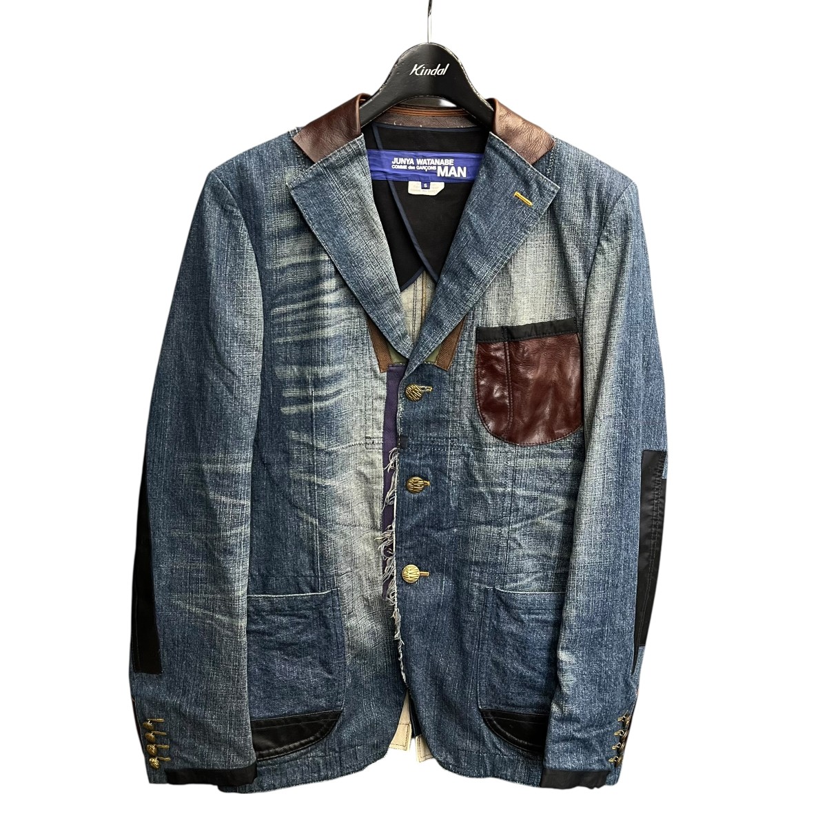 【中古】 CDG JUNYA WATANABE MAN　 AD2011 テーラードジャケット WI-J003 インディゴ サイズ：S 【230326】（ジュンヤワタナベコムデギャルソンマン）