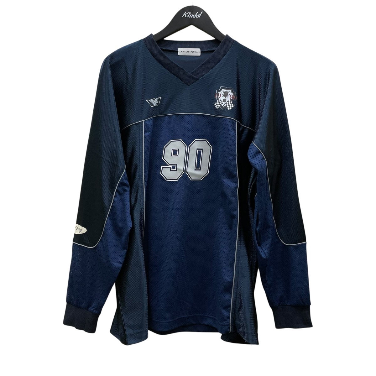 【中古】 MAISON SPECIAL　 Uniform Long Sleeve T-shirt 長袖Tシャツ 21242415307 ネイビー サイズ：Free 【230326】（メゾンスペシャル）