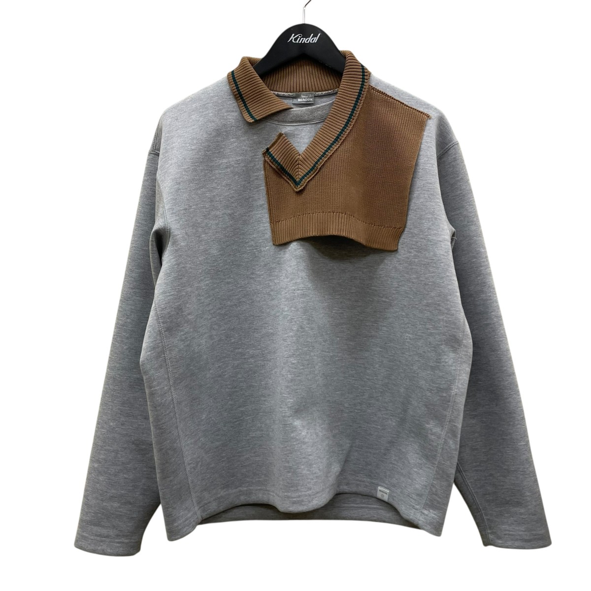 【中古】 kolor／BEACON　 ダンボールカットソー スウェット 24WBM T07234 グレー サイズ：1 【230326】（カラー／ビーコン）