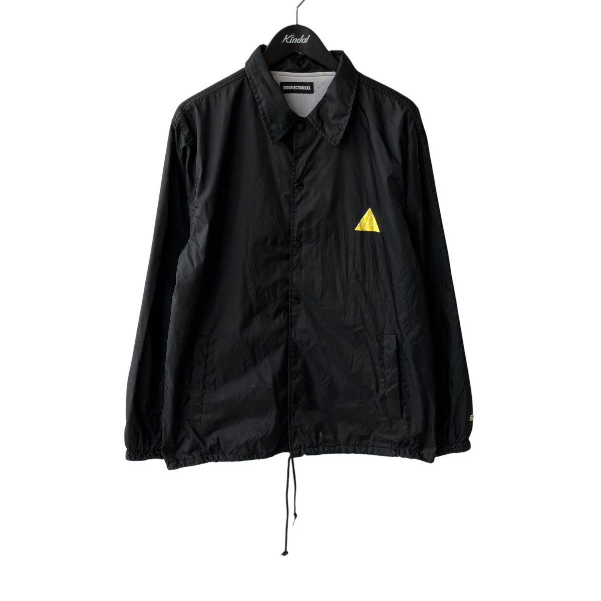 【中古】 GOD SELECTION XXX　 コーチジャケット ブラック サイズ：L 【240326】（ゴッドセレクショントリプルエックス）