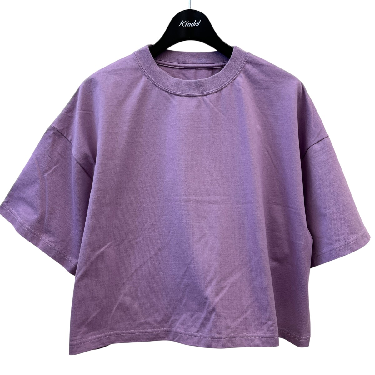 【中古】HYKE 25SS CROPPED SHORT-SLV TEE 半袖プルオーバー 251-12378 パープル 大きさ：S 【240326】（山歩き）