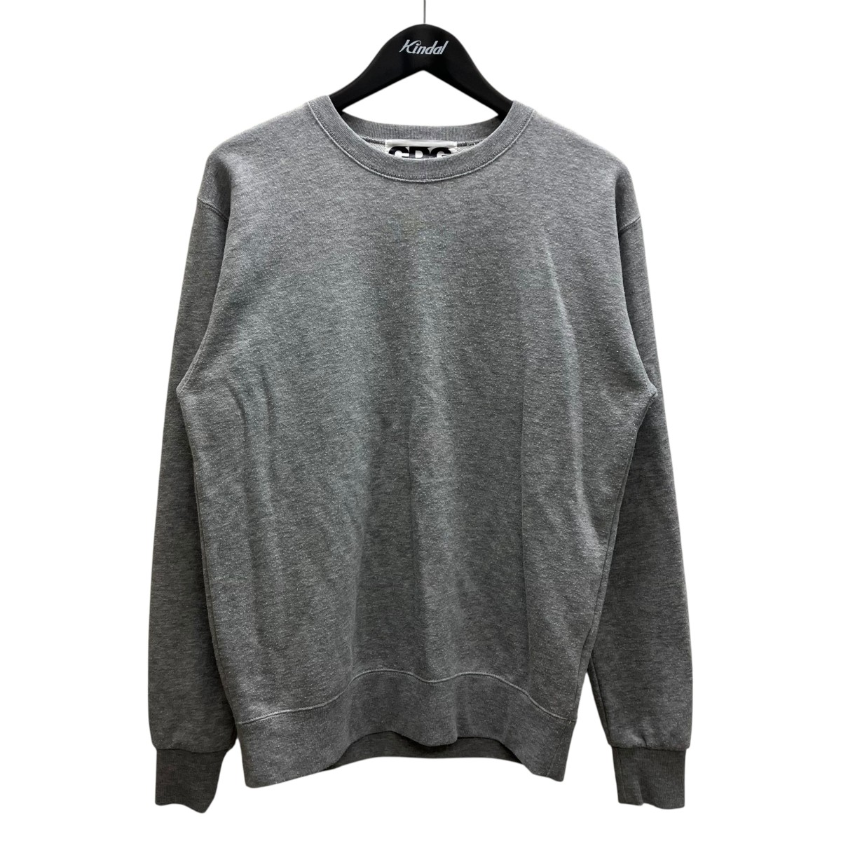 【中古】\u003cBR\u003eCOMME des GARCONS\u003cBR\u003eクルーネックスウェット 薄墨色×黒いこと 大いさ：M\u003cBR\u003e【必要経費思いかえす】 トップス-スウェット・トレーナー