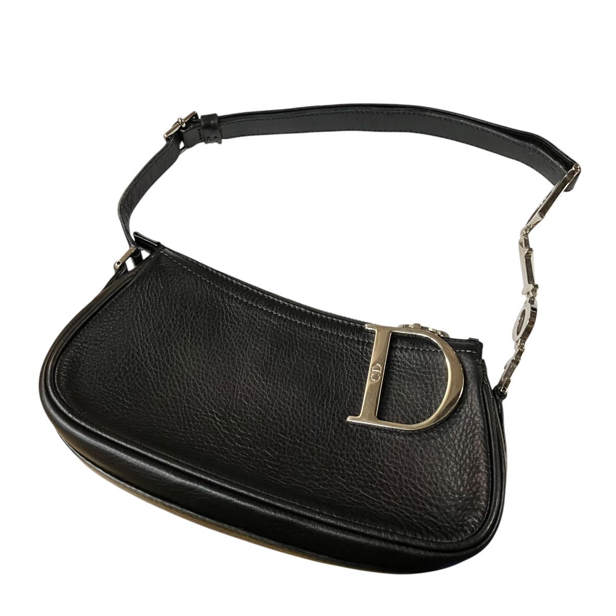 【中古】 Christian Dior　 ロゴチャームミニハンドバッグ ブラック サイズ：- 【240326】（クリスチャンディオール）