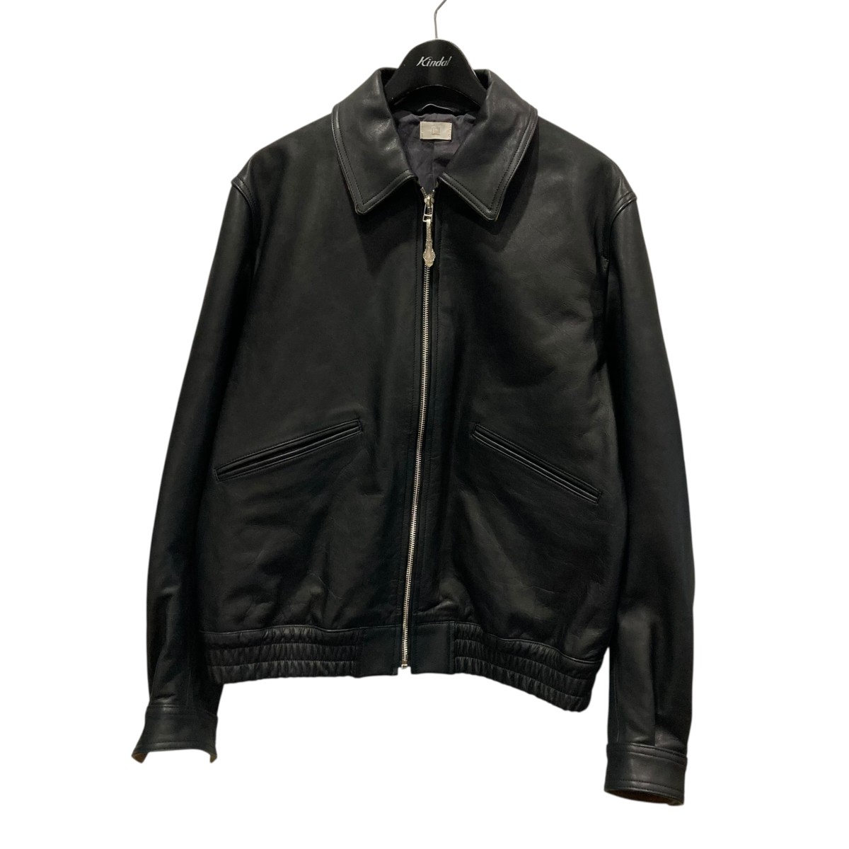 【中古】 call　 ZIP-UP LEATHER BLOUSON レザーブルゾン CL009BL01 ブラック サイズ：3 【240326】（コール）