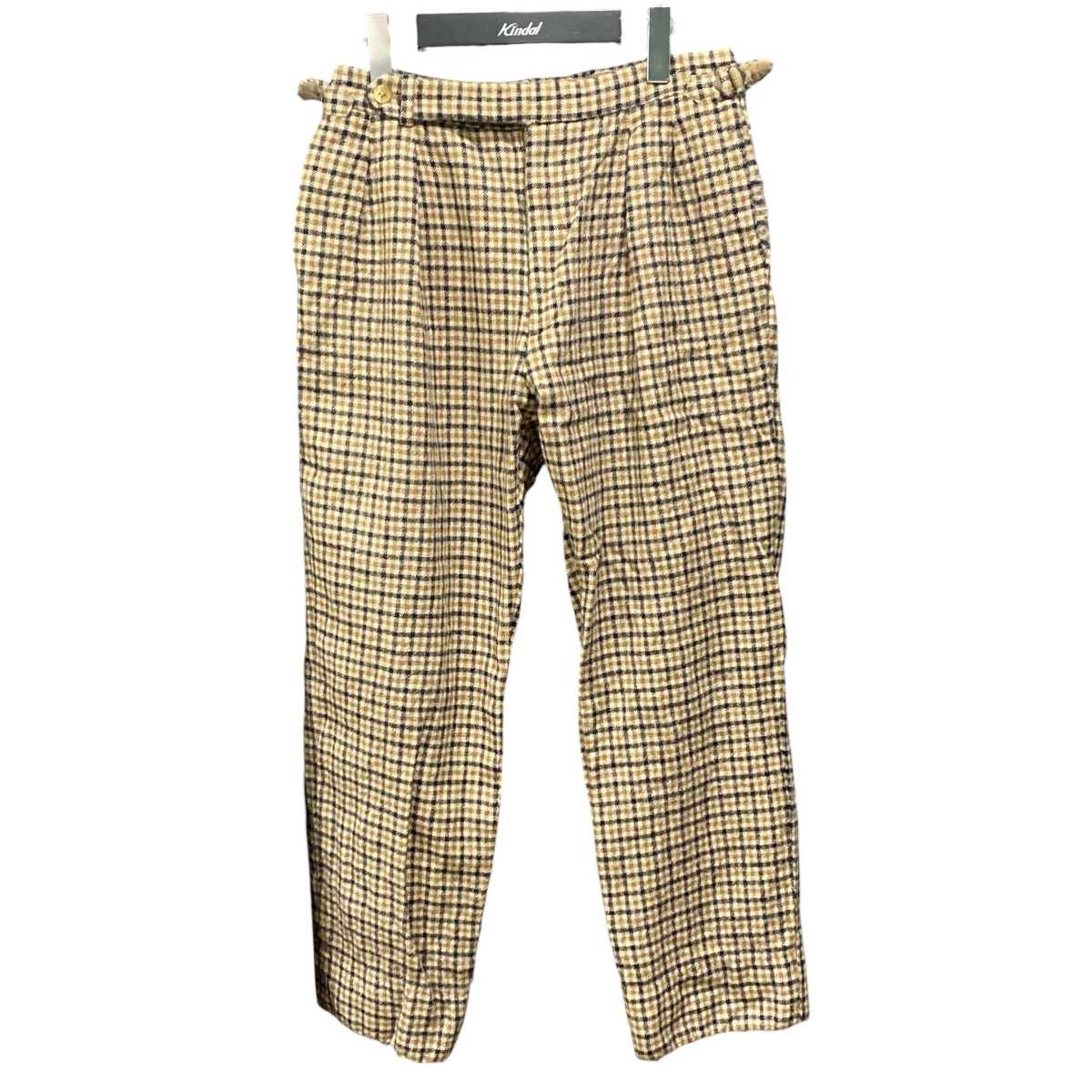 【中古】KAPTAIN SUNSHINE タックズボン下 KS8FPT03 Two Pleats Trousers ベージュ 大きさ：32 【240326】（旗がしら太陽の光）