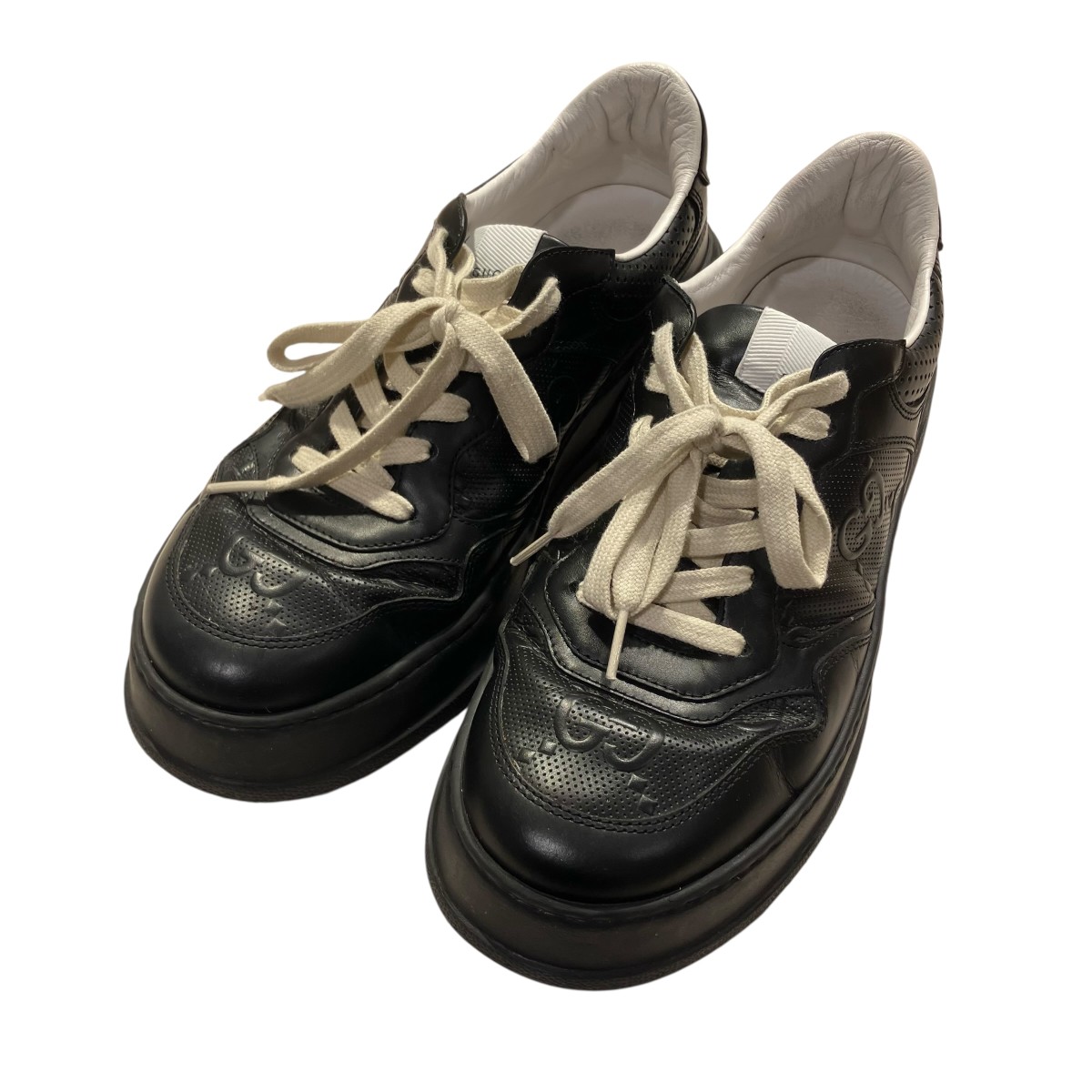 【中古】 GUCCI　 スニーカー 669582 ブラック サイズ：9 1/2 【240326】（グッチ）