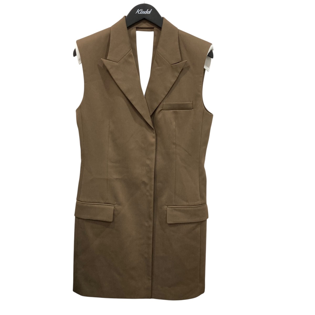 【中古】 LE CIEL BLEU Gilet Mini Dress ジレ 26A65306 ベージュ サイズ:38 【250326】(ルシェルブルー)