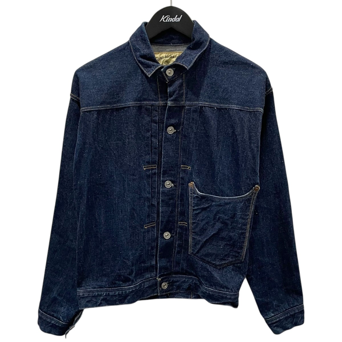【中古】 WAREHOUSE　 デニムジャケット NONPAREIL BROWSE ノンパレイルブラウス インディゴ サイズ：34 【250326】（ウエアハウス）