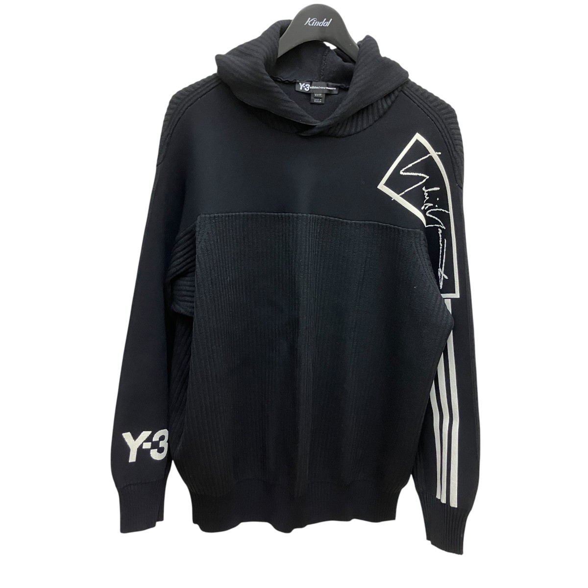 【中古】\u003cBR\u003eY-3\u003cBR\u003eロゴタイプ 編み物 FJ0324 黒いこと 大きさ：XS\u003cBR\u003e【通貨価値思いなおす】
