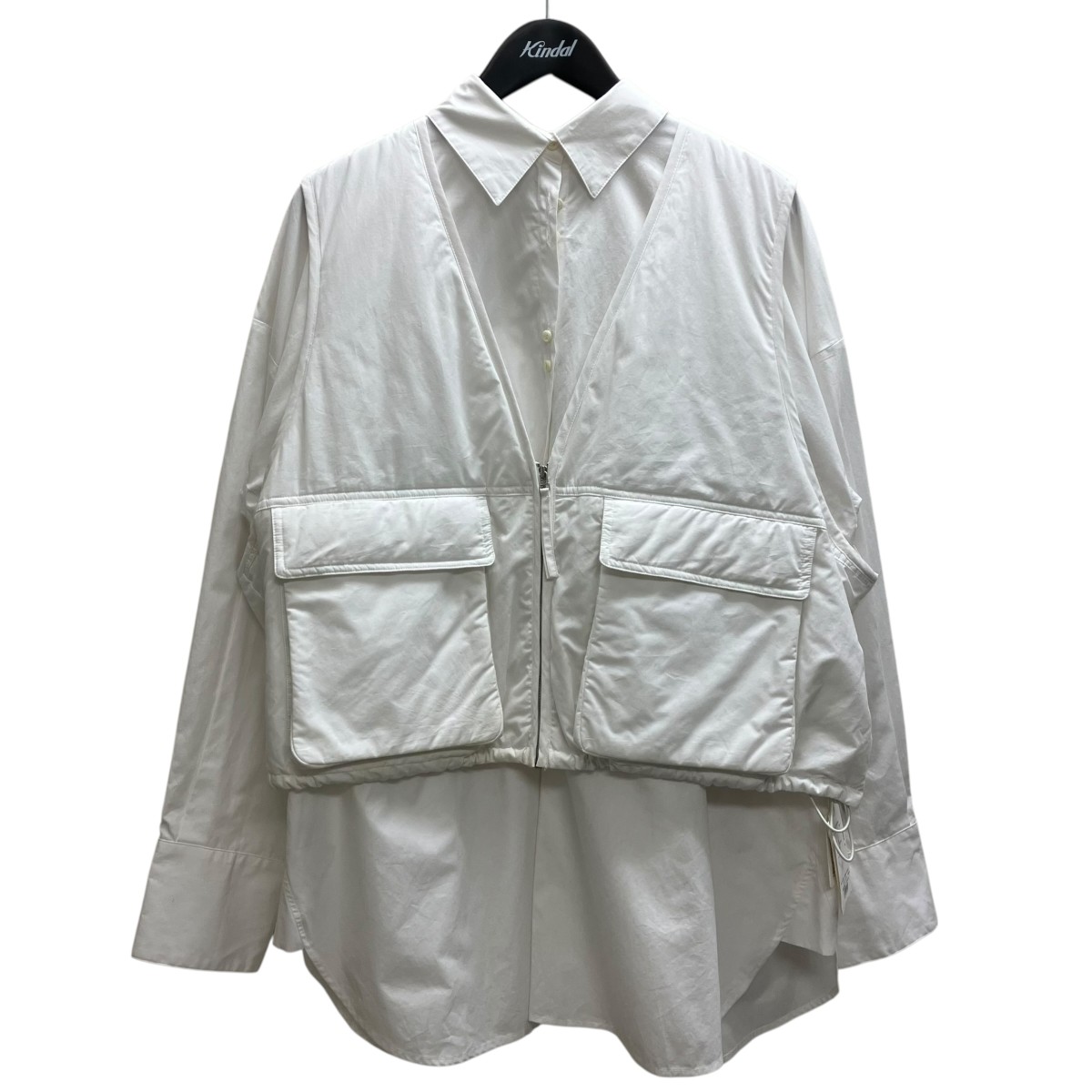 【中古】ETRE TOKYO フィッシングベストシャツ ホワイト サイズ：Free 【250326】（エトレトウキョウ）