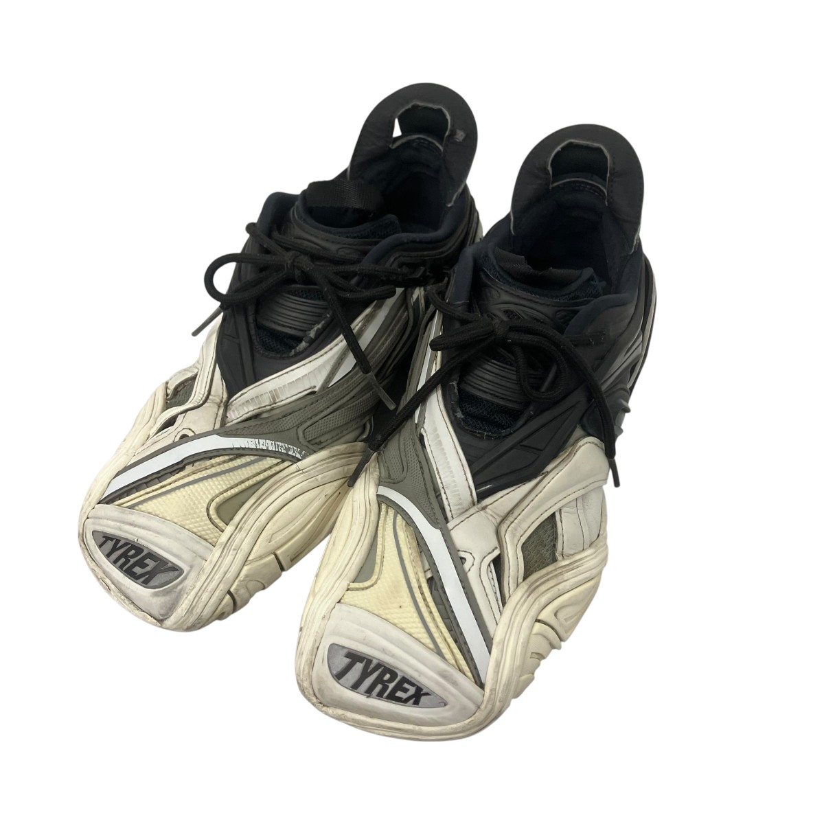 【中古】 BALENCIAGA　 Tyrex Sneaker TYREXローカットスニーカー ブラック×ホワイト サイズ：26.5cm 【250326】（バレンシアガ）