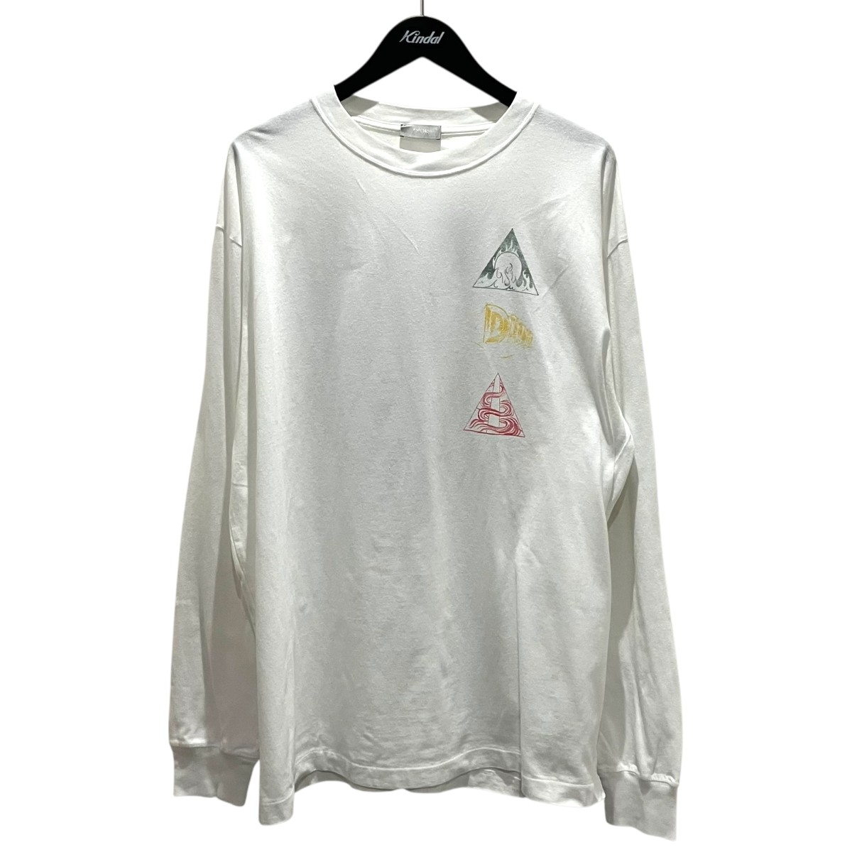【中古】DIOR プリントカットソー 393J675A0817 白いこと 大きさ：L 【250326】（クリスチャンディオール）