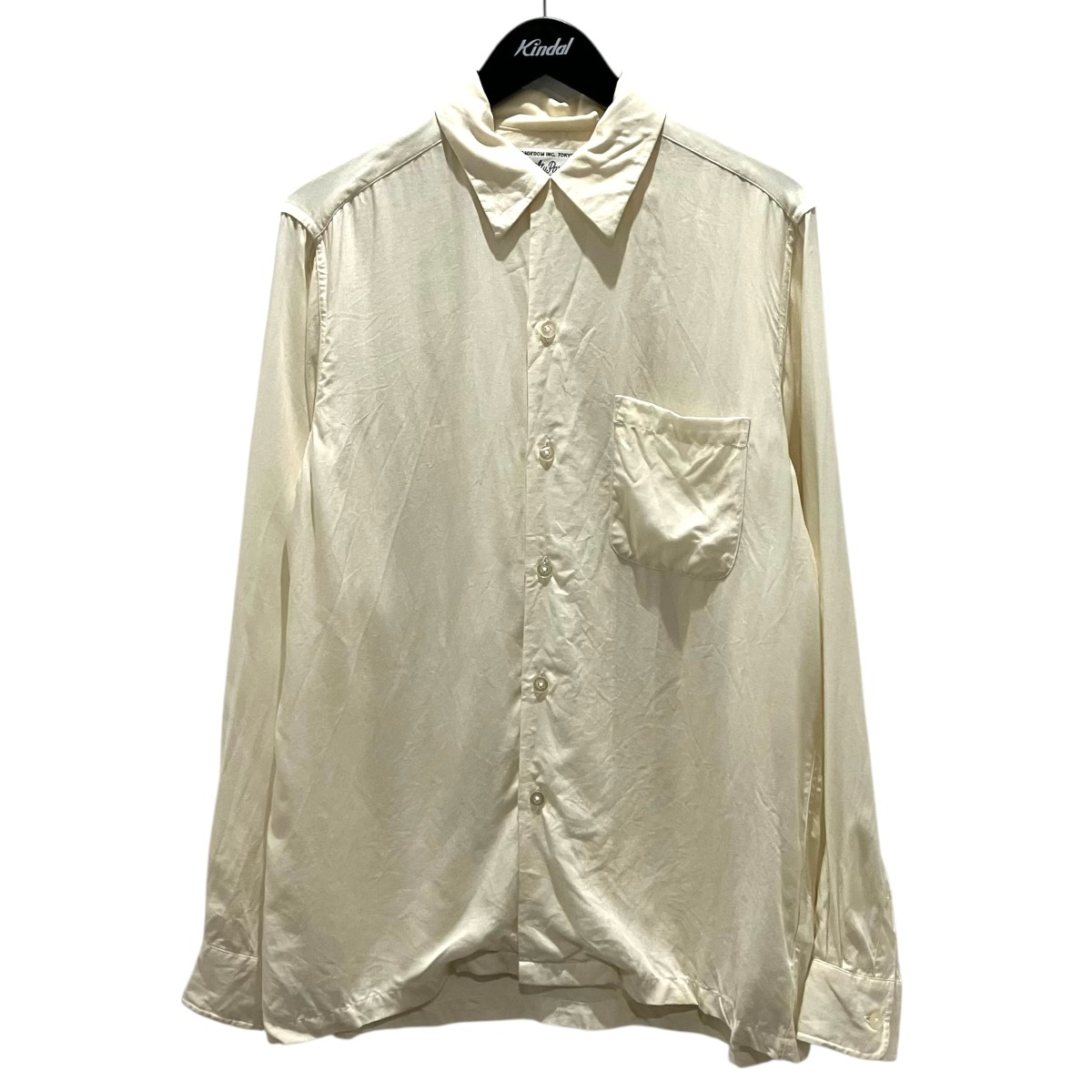【中古】 WACKO MARIA　 オープンカラーリヨセルシャツ ベージュ サイズ：M 【250326】（ワコマリア）