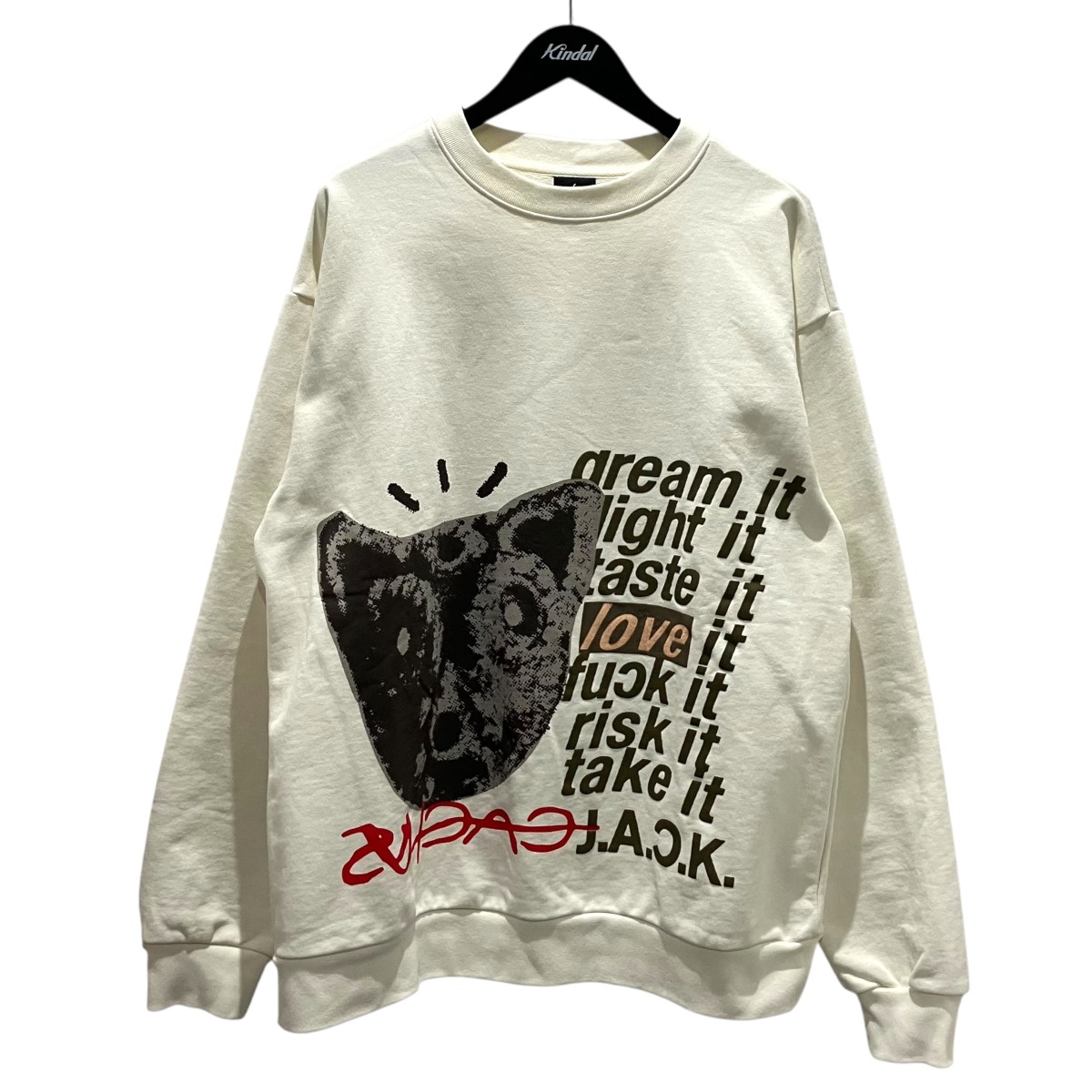【中古】CACTUS JACK スウェツト 象牙色 大きさ：L 【250326】（カクタスジャック）