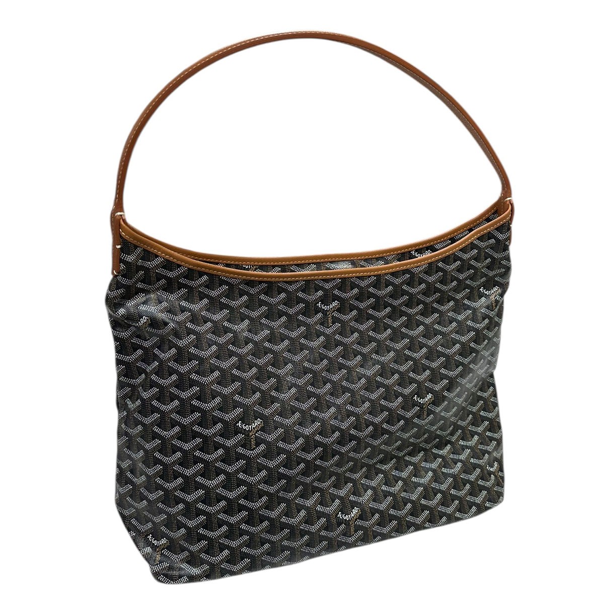 【中古】 GOYARD　 ボエムホーボーバッグ ブラック×タン 【250326】（ゴヤール）