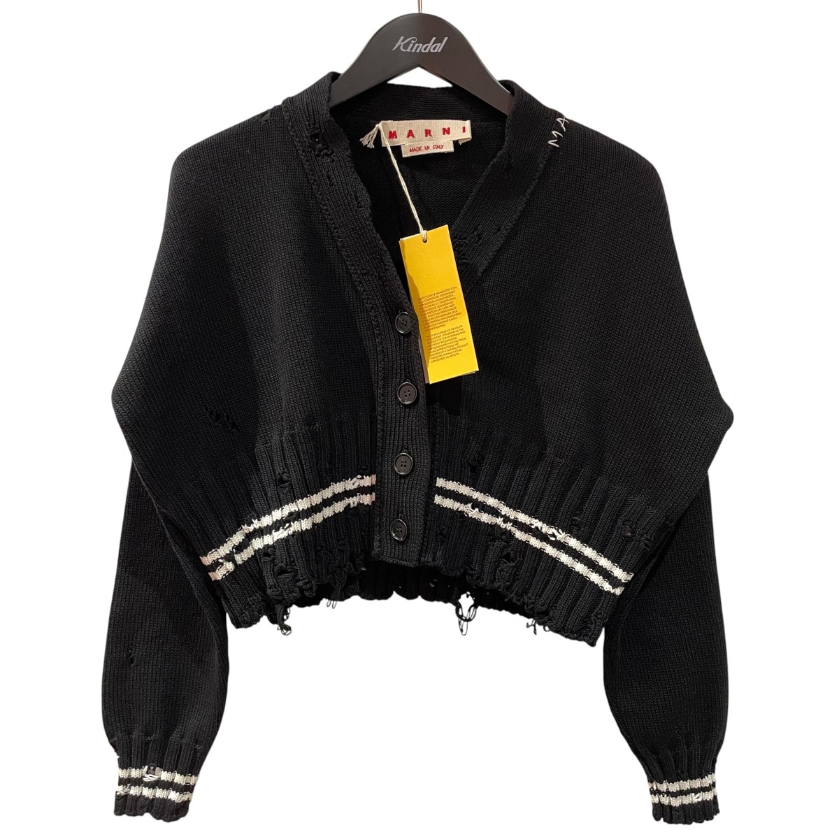 【中古】 MARNI　 カーディガン CDMD0223Q0 ブラック サイズ：38 【250326】（マルニ）