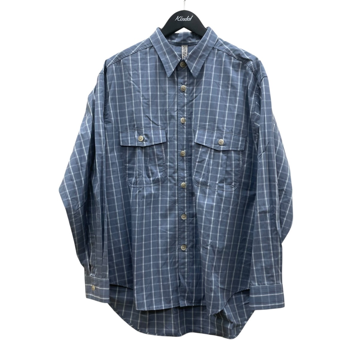 【中古】HEALTH 読み合わせる柄 長袖ティーシャツ 綿織物ティーシャツ 青色 大いさ：M 【250326】（健康さ） メンズファッション-その他-トップス