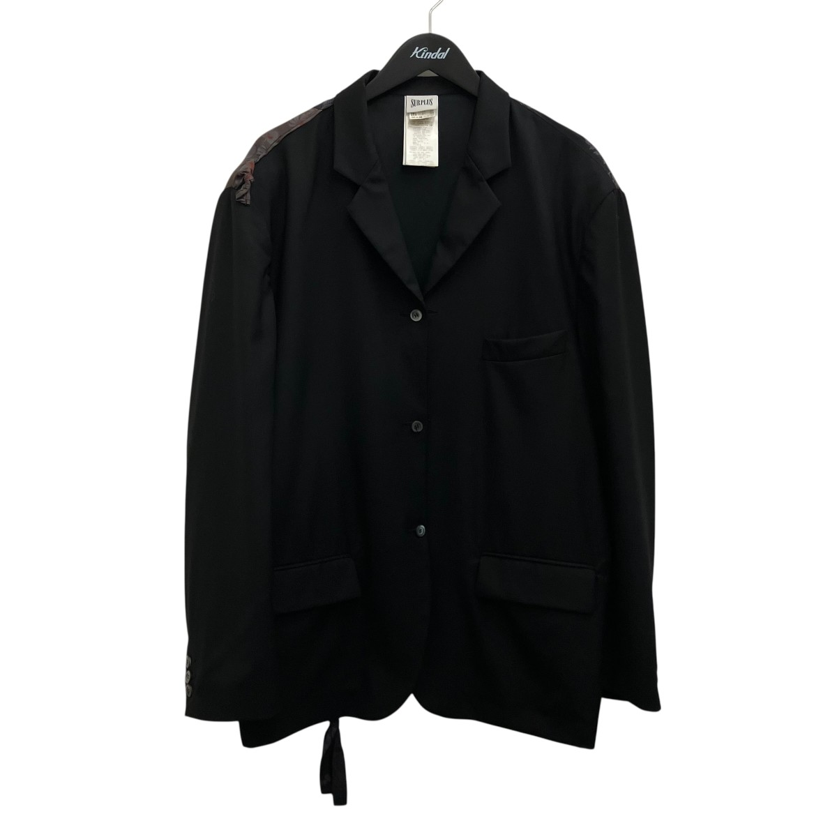 【中古】 MAGLIANO　 【A DRUNK THREE BUTTONS JACKET】 バック切替3ボタンジャケット P780108 07 ブラック サイズ：L 【250326】（マリアーノ）