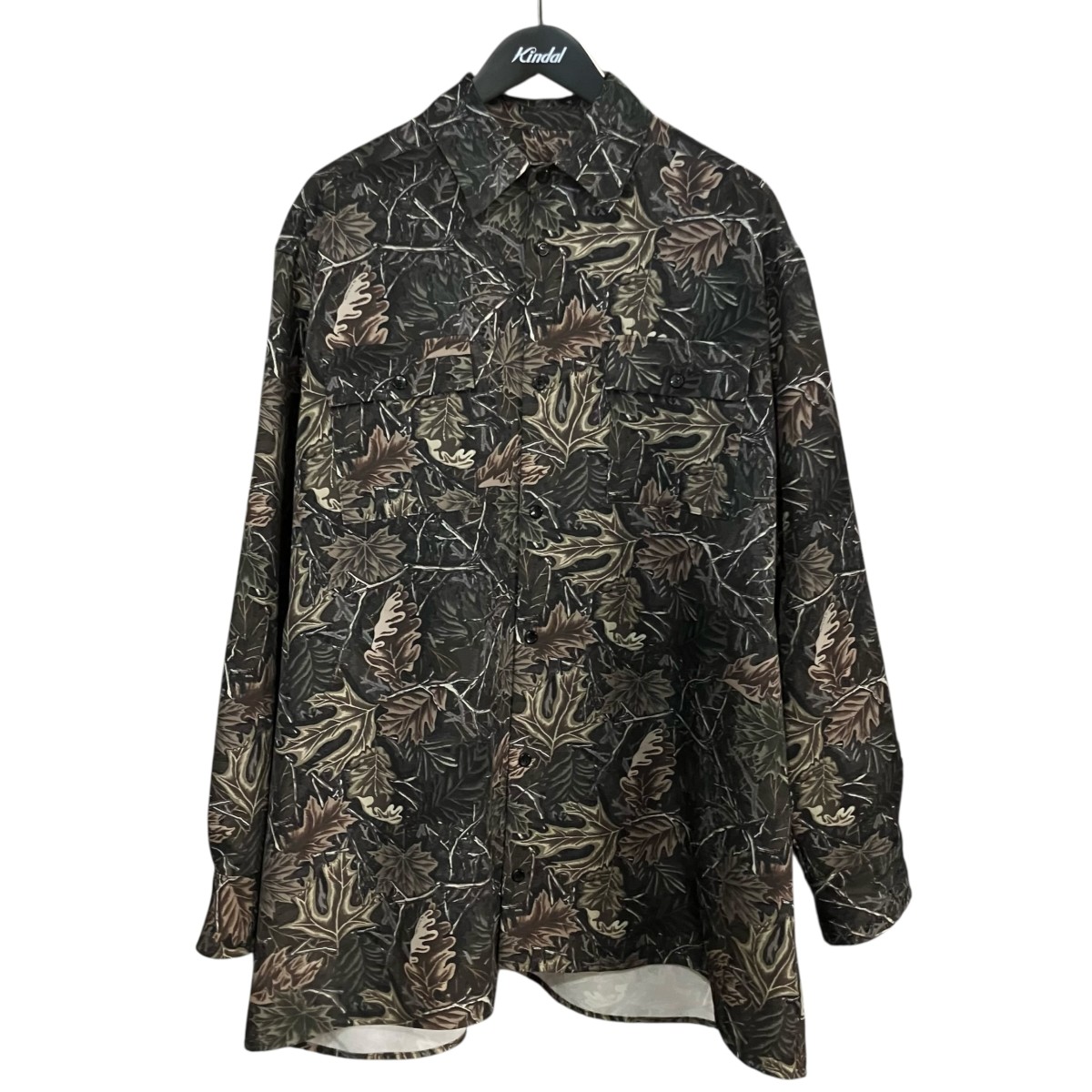 【中古】\u003cBR\u003eTARO HORIUCHI\u003cBR\u003e「WT Camo Oversized Shirt」 ウッドランド家鴨柄プルオーバー 2202 TWSH01 M212 薄墨色×カーキ 大きさ：1\u003cBR\u003e【通貨価値思いなおす】