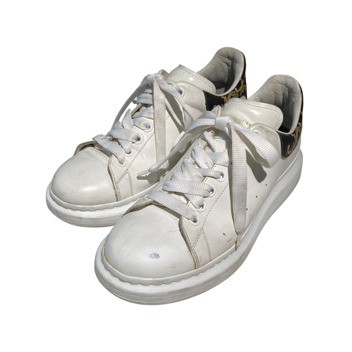 【中古】\u003cBR\u003eALEXANDER McQUEEN\u003cBR\u003eスニーカー 476166 白いこと 大きさ：42\u003cBR\u003e【通貨価値思いなおす】