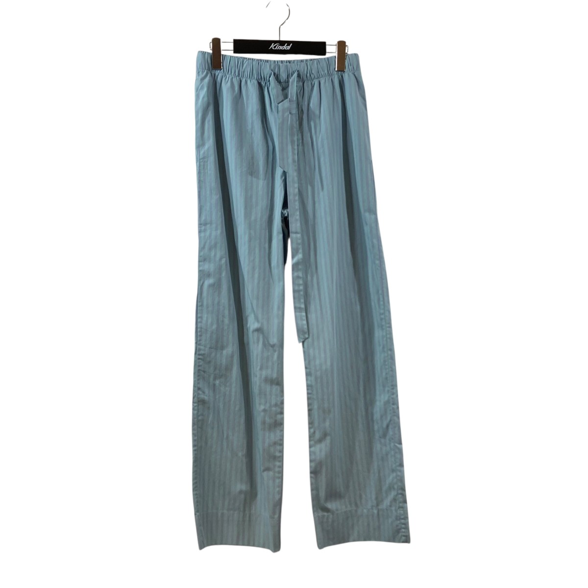 【中古】 TEKLA×AURALEE COTTON POPLIN PYJAMAS PANTS ストライプパンツ スカイブルー×グリーン サイズ：XS 【価格見直し】