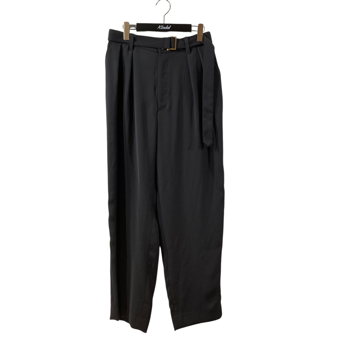 【中古】\u003cBR\u003eCULLNI\u003cBR\u003e2Tuck Pants with Long Belt for STUDIOUS 2タックズボン下 CU-021-ST 薄墨色 大きさ：2\u003cBR\u003e【通貨価値思いなおす】