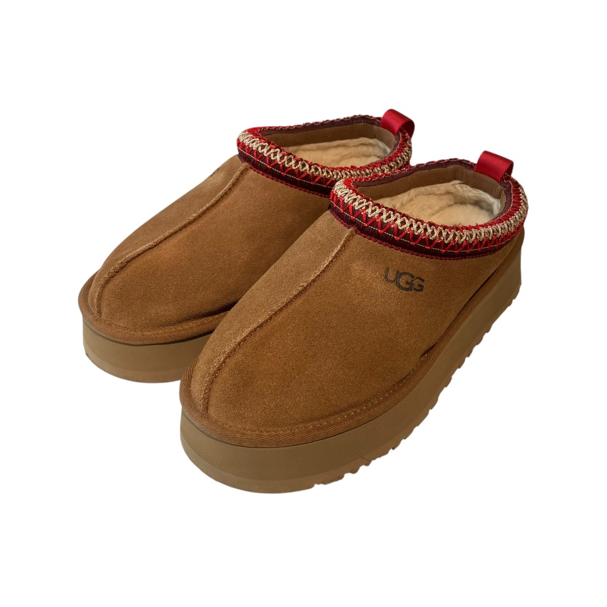 【中古】 UGG Tazz ミュール 1122553 レッド×ブラウン サイズ：24 【価格見直し】