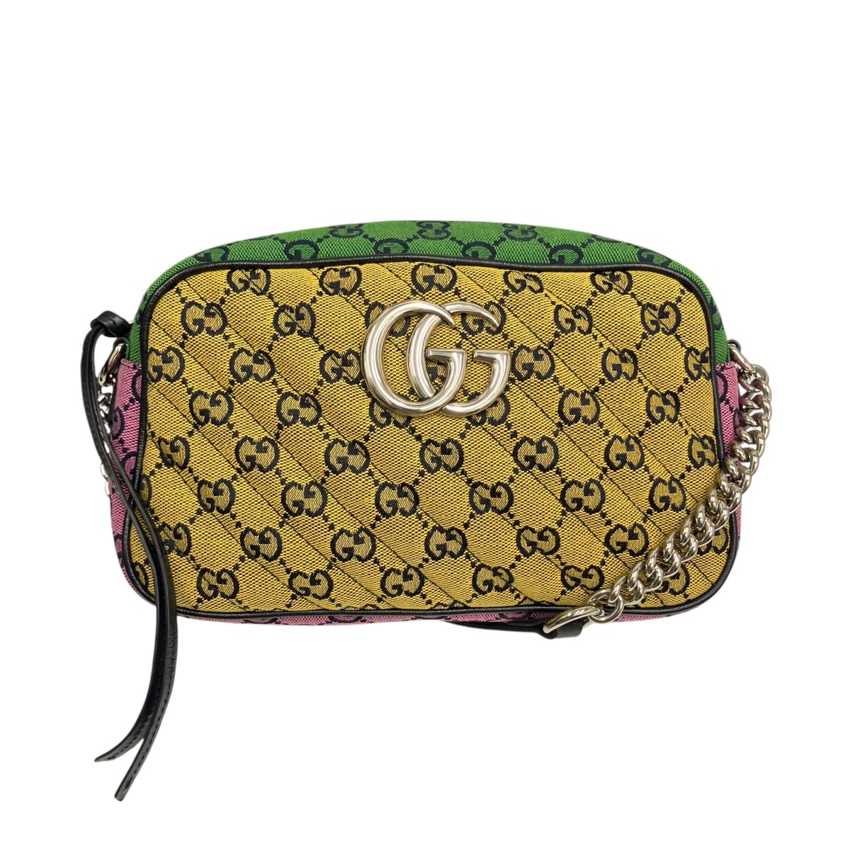 【中古】 GUCCI　 GGキャンバス ショルダーバッグ 447632 イエロー×ブルー×マルチカラー 【260326】（グッチ） 59,796円