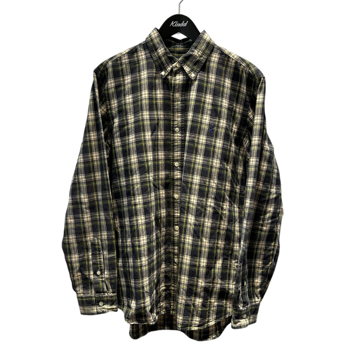 【中古】 POLO RALPH LAUREN　 チェック チェックシャツ CLASSIC FIT グリーン×ホワイト 【250326】（ポロラルフローレン）