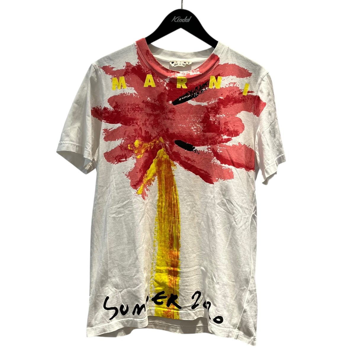 【中古】 MARNI 半袖Tシャツ HUMU0158P0 S22763 ホワイト サイズ:46 【250326】(マルニ)
