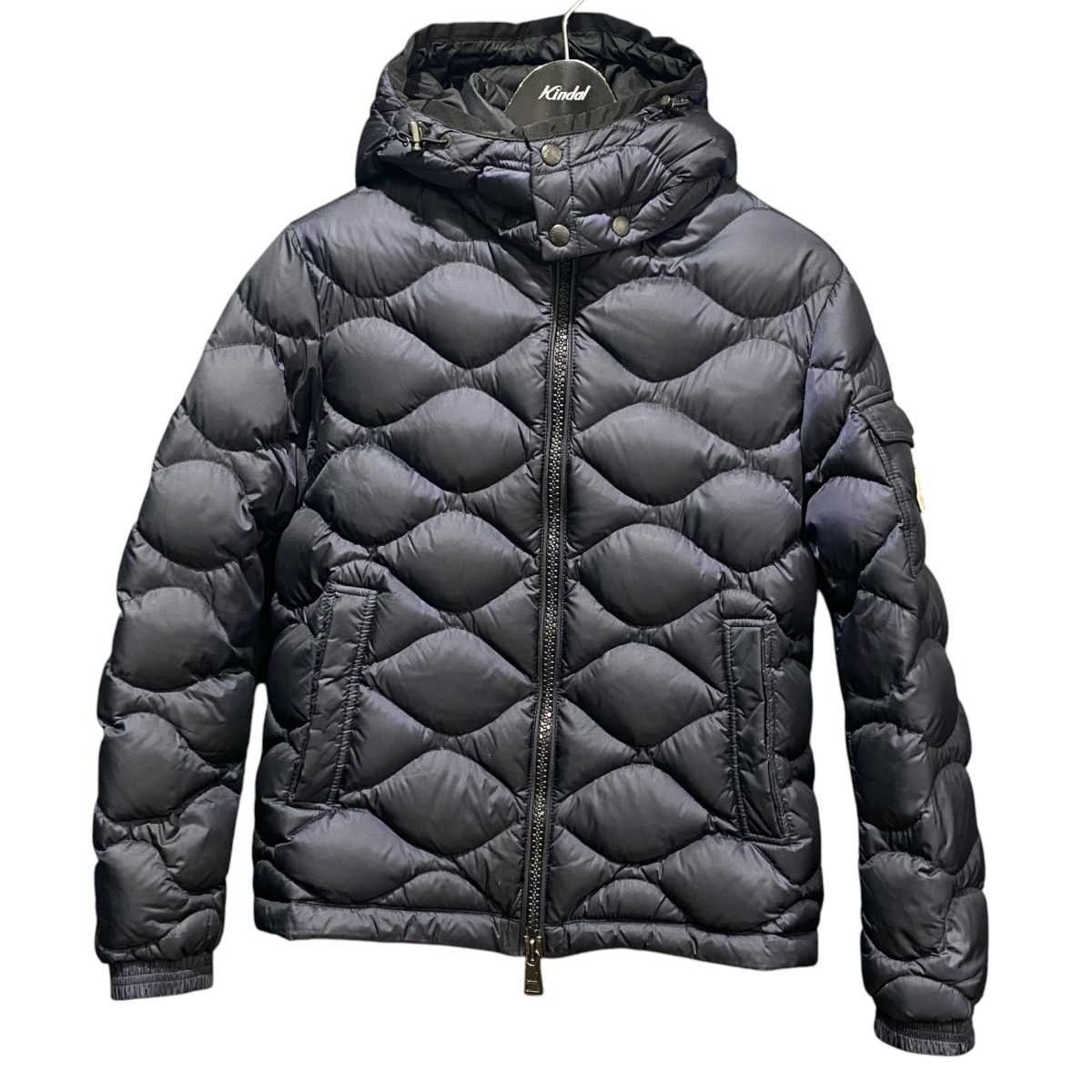 【中古】MONCLER CUVELLIER G20911A00002 ネイビー サイズ：0 【250326】（モンクレール）