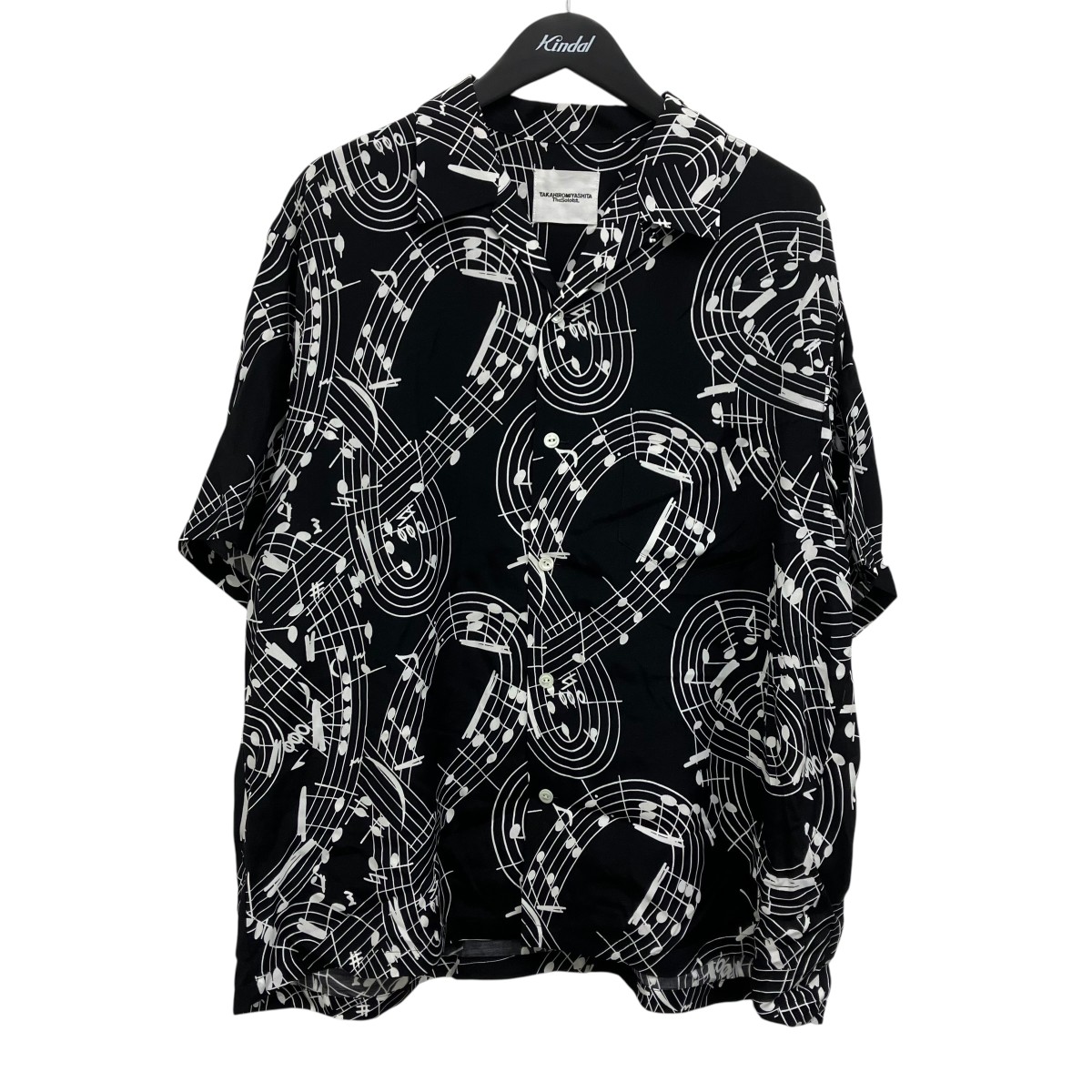 【中古】 TAKAHIROMIYASHITA TheSoloIst．　 総柄シャツ ブラック サイズ：48 【260326】（タカヒロミヤシタザソロイスト）