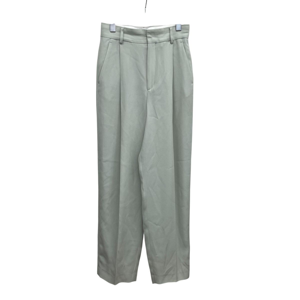 【中古】 6(ROKU) BEAUTY&YOUTH GEORGETTE TUCK PANTS パンツ 8614-202-0175 黄緑 サイズ:36 【260326】(ロク ビューティーアンドユース)