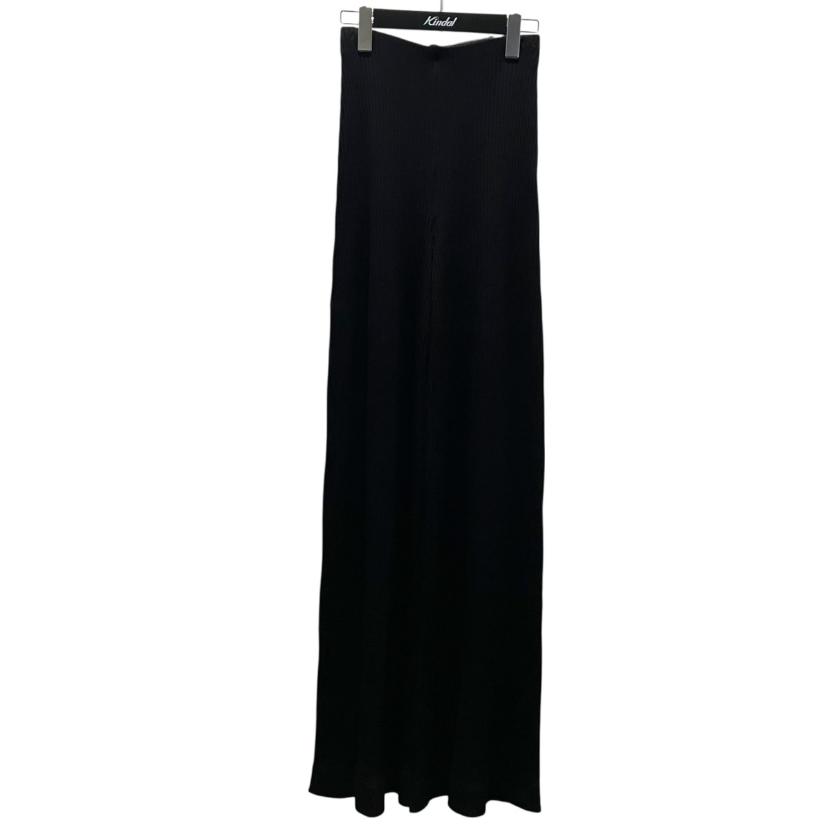 【中古】BALENCIAGA 【RIBBED KNIT PANTS】 ニットロングパンツ 720300 黒いこと 大いさ：34 【260326】（バレンシアガ）