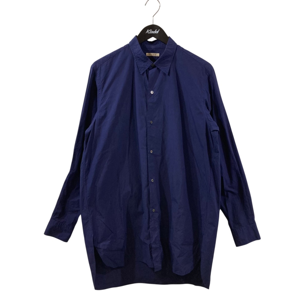 【中古】\u003cBR\u003eHEUGN\u003cBR\u003eオーバーダイコットンレギュラーカラーシャツ  SHIRT 042 青み 大きさ：2\u003cBR\u003e【必要経費思いかえす】