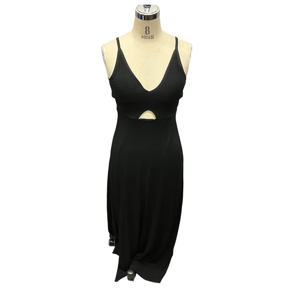 【中古】 determ; Collagen Double Triangle Dress キャミソールワンピース DT00DR02 ブラック サイズ：0 【価格見直し】