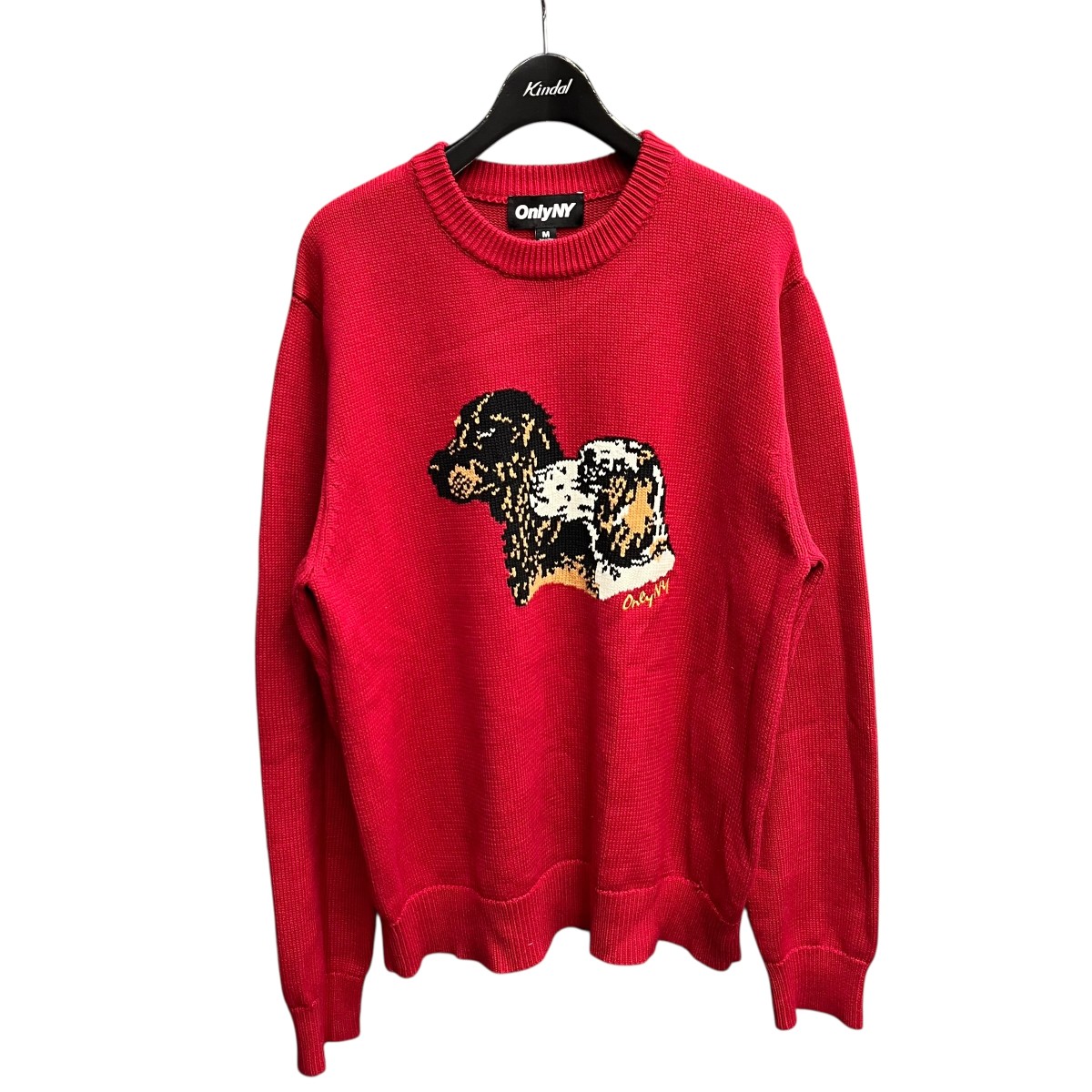 【中古】 ONLY NY 25AW Retriever Sweater コットンニット レッド サイズ：M 【価格見直し】