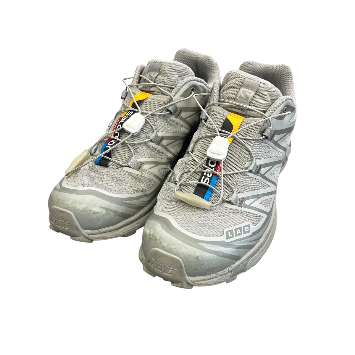 【中古】SALOMON XT-6 スニーカー 474448 グレー サイズ：24.5CM 【260326】（サロモン）