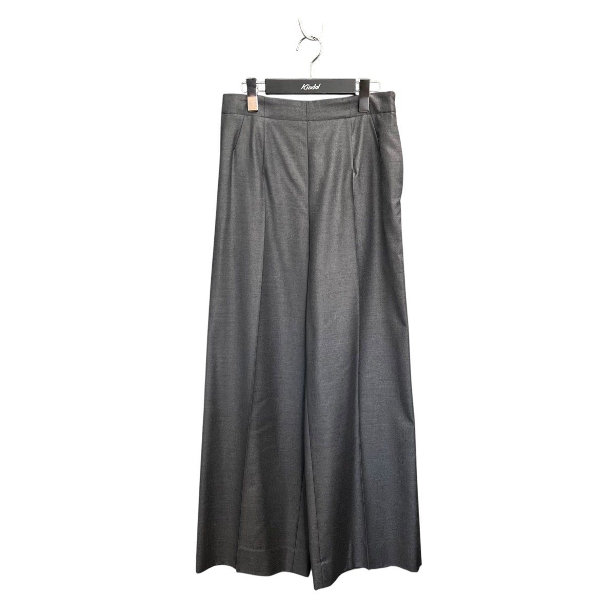 【中古】 Drawer　 ウール ツイルワイド パンツ スラックス 6514 236 1529 グレー サイズ：36 【260326】（ドゥロワー）
