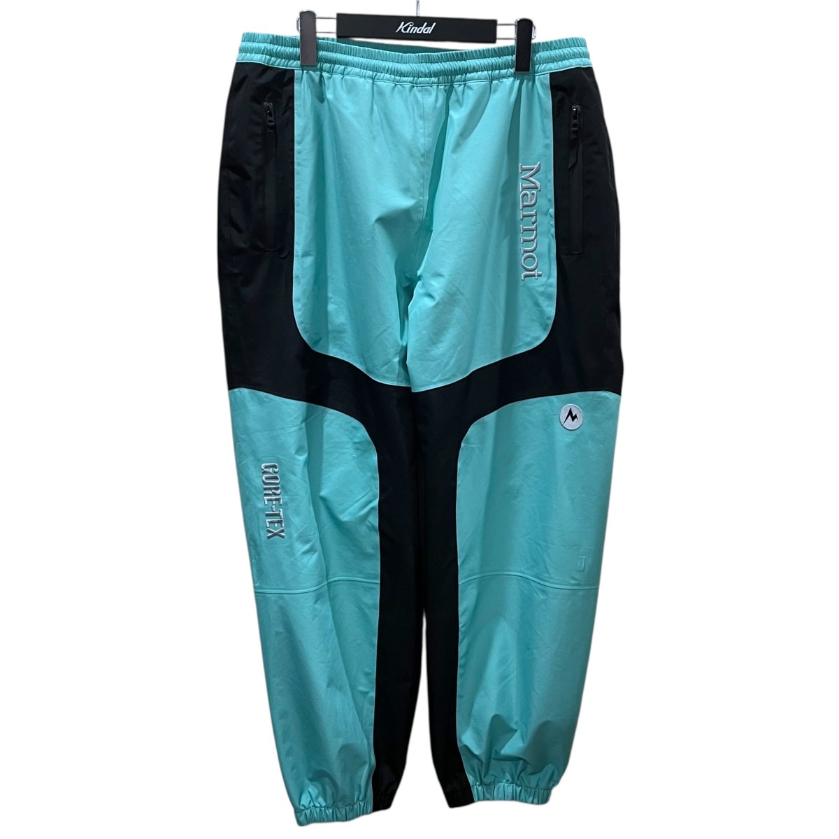 【中古】 Marmot×STABRIDGE 26SS ゴアテックス 3レイヤー アルピニストパンツ GORE-TEX 3L ALPINIST PANTS MTFW25MRN349AP ミントブルー・ブラック サイズ：L 【価格見直し】